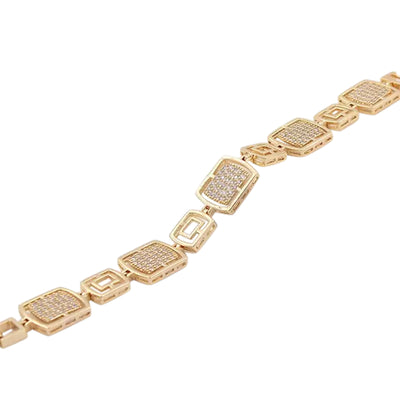 Zirconia Stone Shaliax 18 Carat Gold Plating Bracelet - Nazatt.com