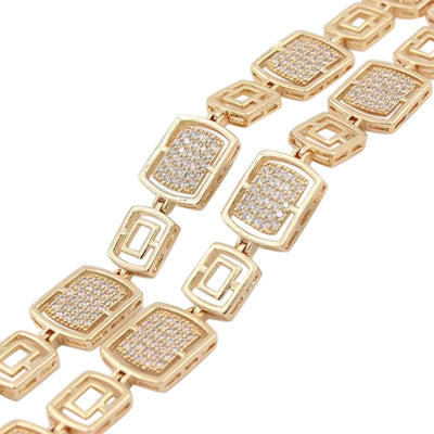 Zirconia Stone Shaliax 18 Carat Gold Plating Bracelet - Nazatt.com