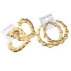 Gold plated bamboo earrings - Nazatt.com