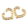 Gold plated bamboo earrings - Nazatt.com