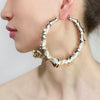 Gold plated bamboo earrings - Nazatt.com