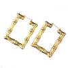 Gold plated bamboo earrings - Nazatt.com