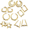 Gold plated bamboo earrings - Nazatt.com