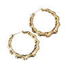 Gold plated bamboo earrings - Nazatt.com