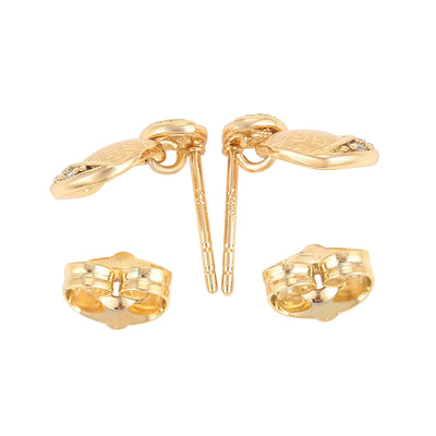18K Gold Fashion Earrings Necklace Jewelry Set - Nazatt.com